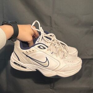 Nike Youth White & Navy Air Walking Sneakers